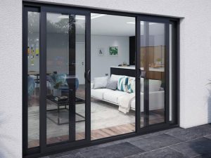 cửa đi mở trượt nhôm xingfa nhập khẩu