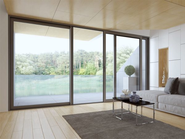 cửa đi trượt nhôm kogen