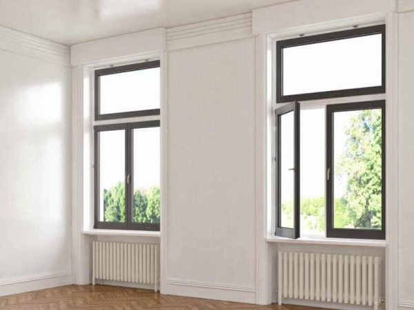 cửa sổ mở quay nhôm kenwin t6