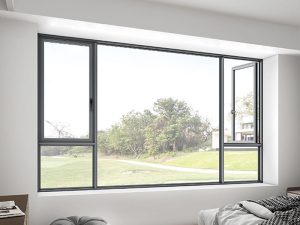 cửa sổ mở quay nhôm kenwin t6
