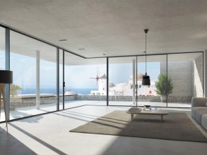 cửa trượt slim ngoại thất kogen