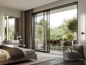 cửa trượt slim ngoại thất kogen