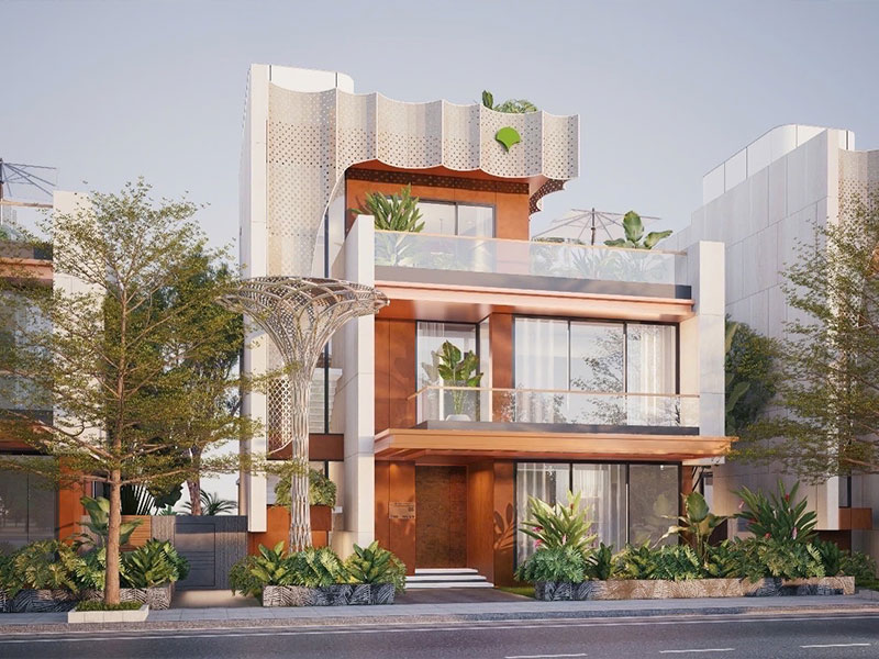 công trình biệt thự tại Khu đô thị Đất Quảng Riverside, Đà Nẵng